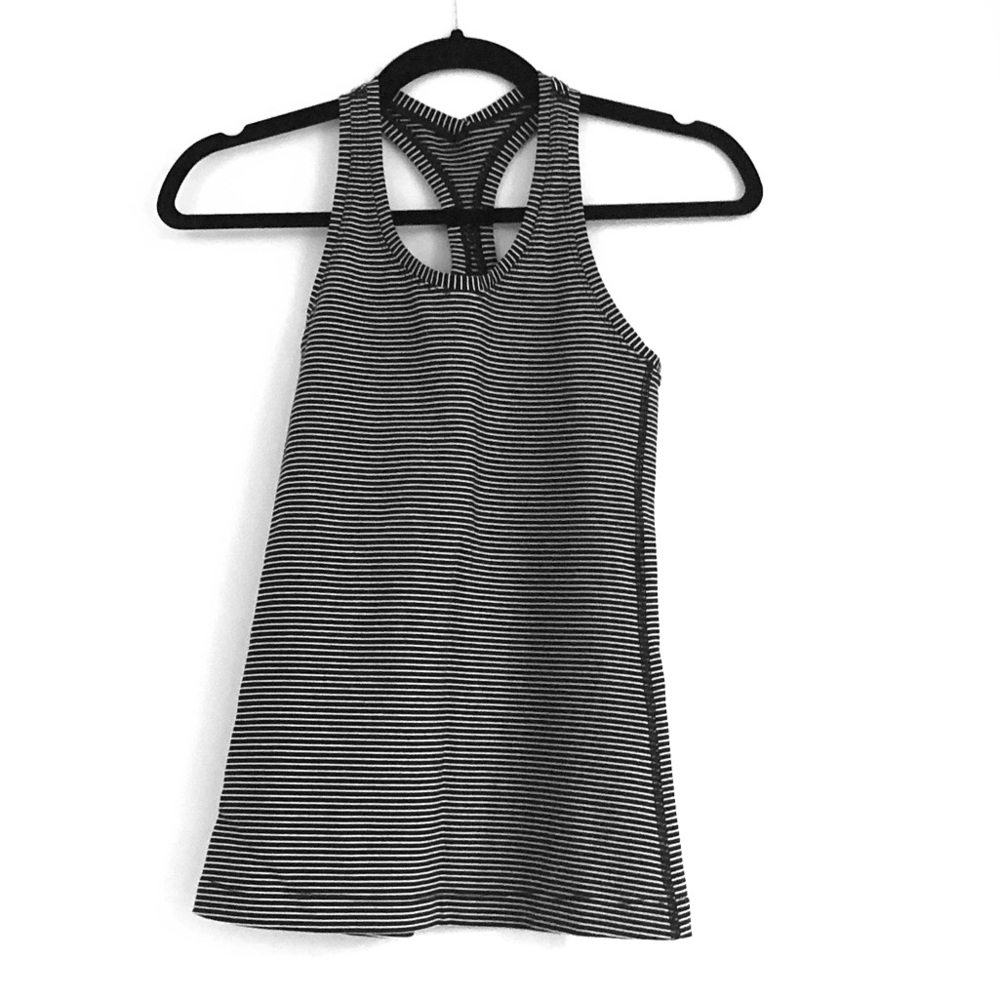 Lululemon like new striped tank top